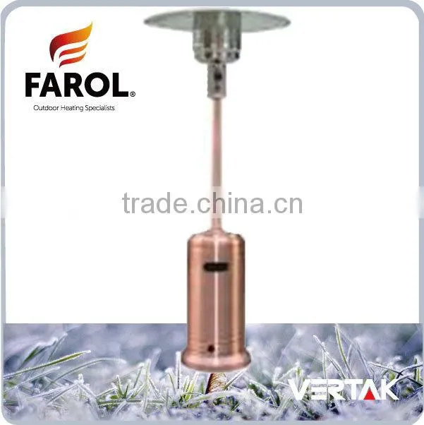 Outdoor stainless gas standing patio heater