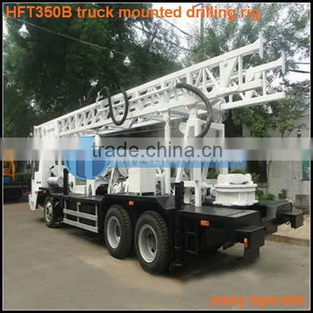 300m depth HFT350B truck mounted rock drilling machine