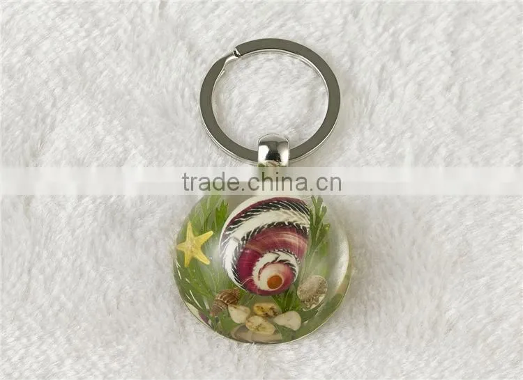 Real bug flower sea horse scorpion wholesale key chain rope