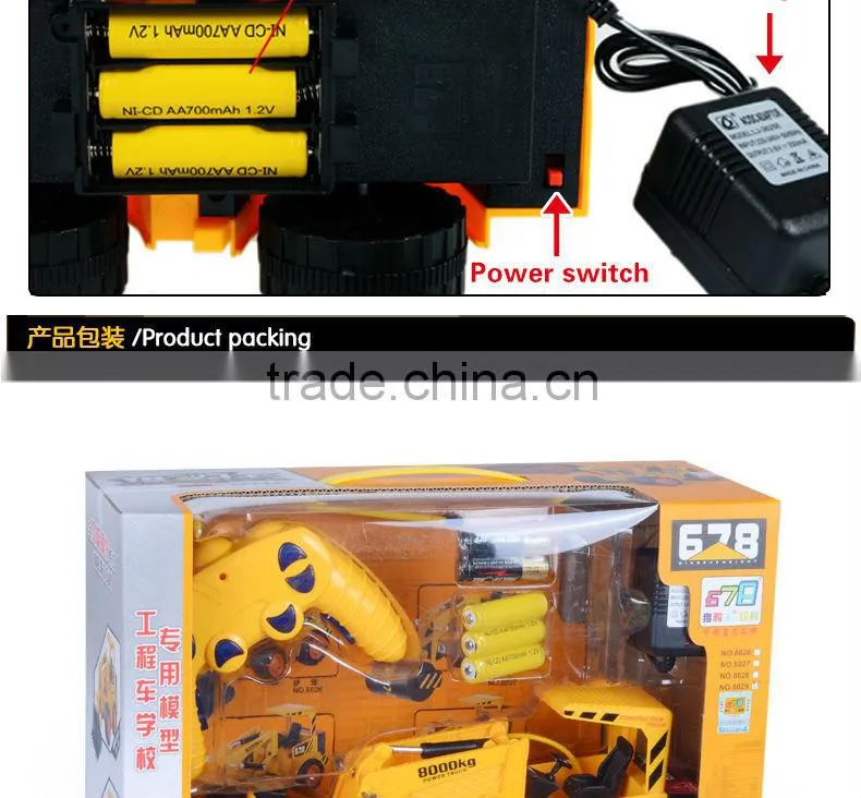2014 New arrival! multifunctional 5 channel rc car excavator for sale