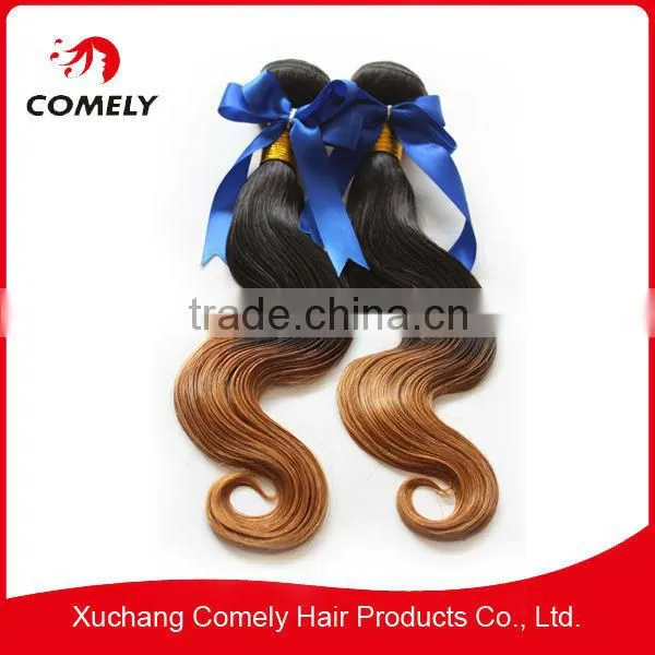 Wholesale Virgin Brazilian Two Tone Hair Extensions Ombre Human Hair