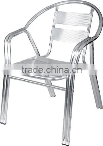 outdoor cheap aluminum chair with armrest