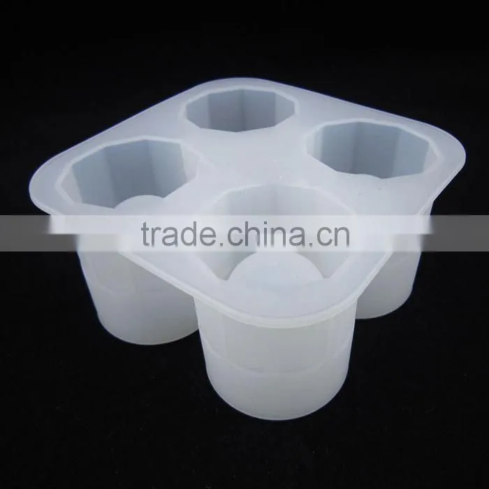 2015 Hot selling cup shaped silicone ice cube tray in hot summer