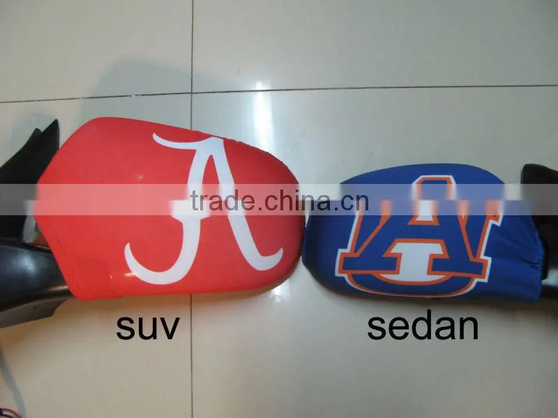 NO MOQ with custom design printed promotional car mirror flags