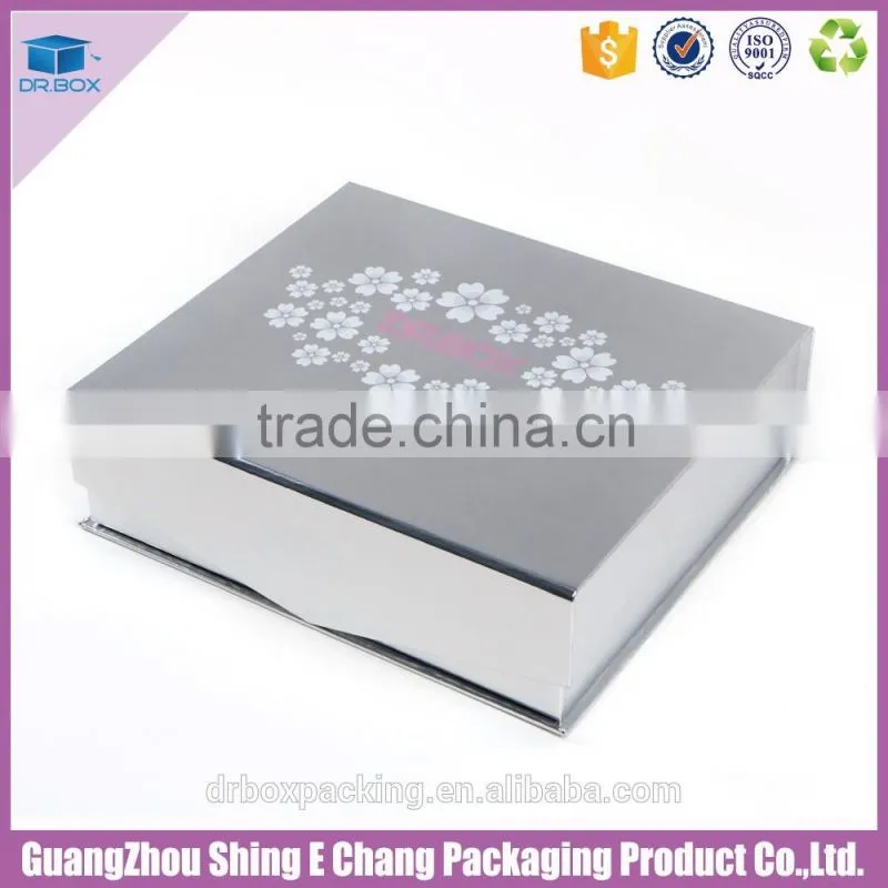 light silver printing frosted paperboard cosmetic packaging