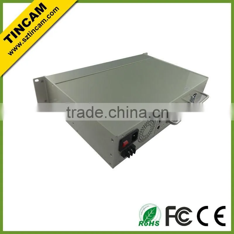 2U 16slots fiber rack with dual power AC220V+AC220V