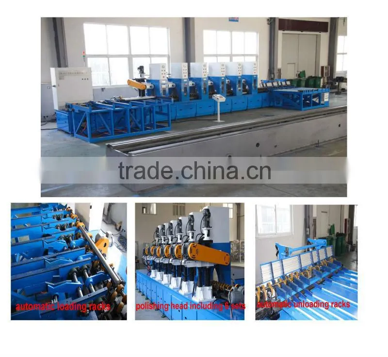 Round steel bar rod surface processing automatic production line