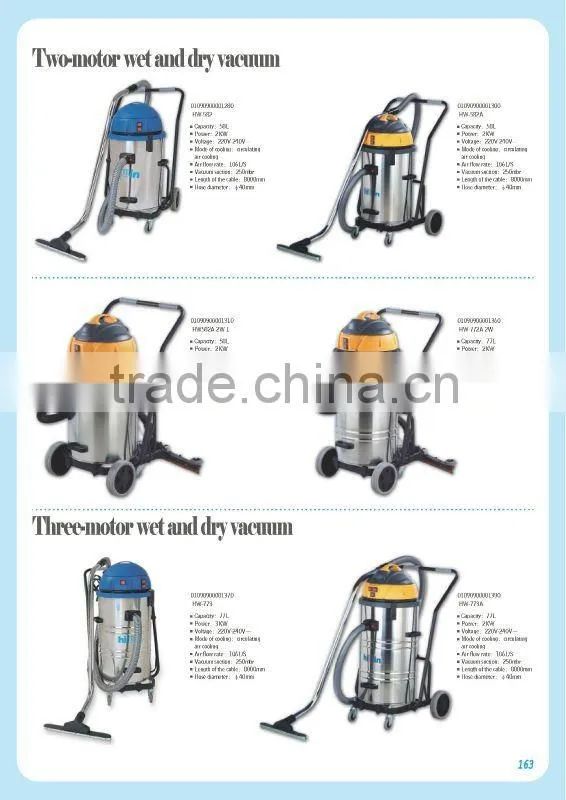 2000W wet and dry vacuum cleaner 77L