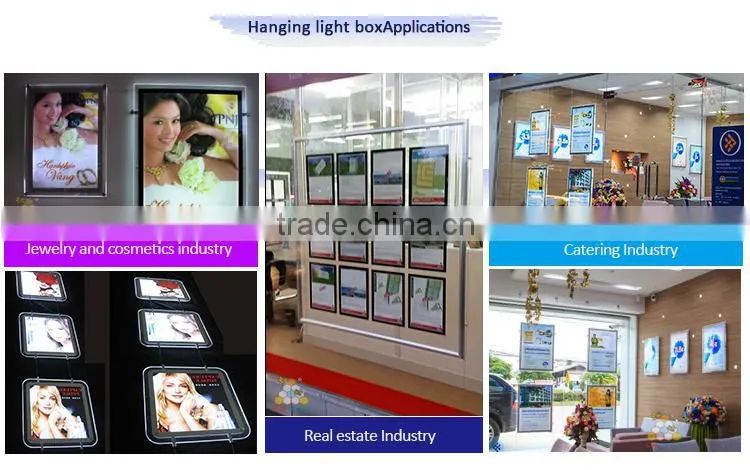 Double Sided Magnetic Crystal Light Box LED Window Display Light Box