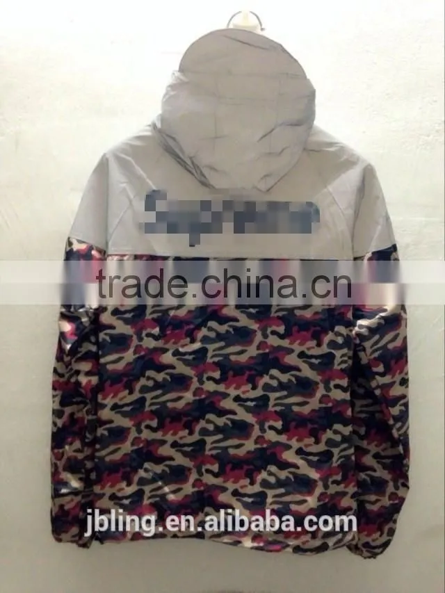 custom 3m relective waterproof hoodies
