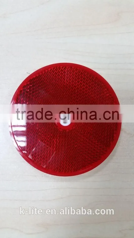 80mm round reflector , hole in center.