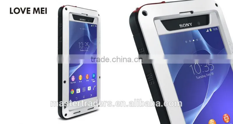 Original Love Mei Waterproof and shockproof Aluminum Case for Sony Z2 MT-2269
