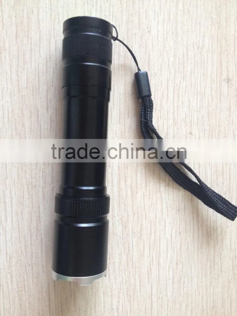2200LM T6 bulb Zoomable aluminum alloy Flashlight
