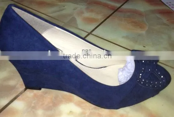 Fashion girls wedge shoes close toe no heel wedge shoe women wedge shoe 2013 XT08-P102055