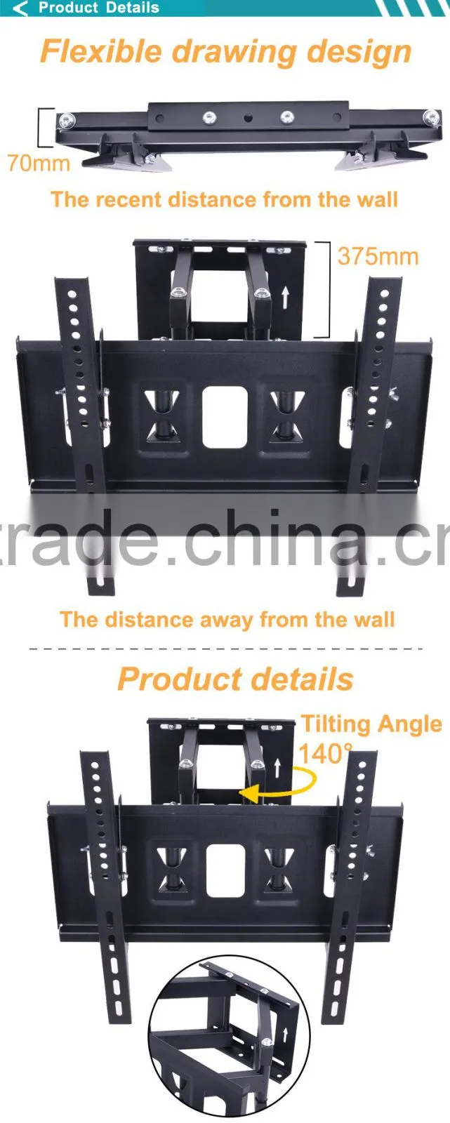 Scaling 90 Degree Wall Mount Bracket For 32"---55" Tv letterbox