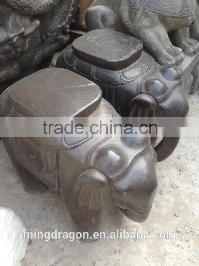 Antique garden decoration animal statue stone elephant