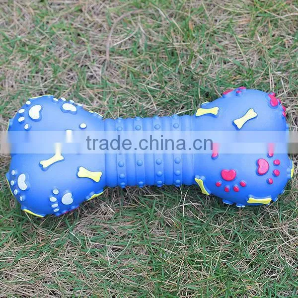 2014 Hot Sale Plastic Squeakers Chew Bone for Dog
