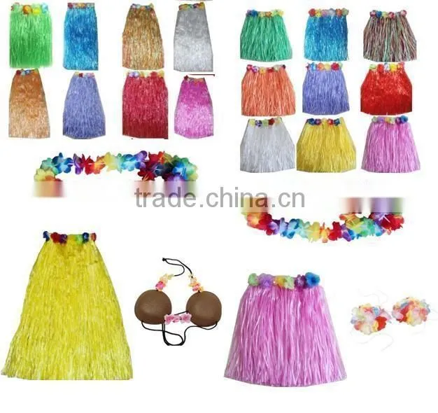 Hot sale long length hawaiian skirt carnival dress for girl BWG-4050