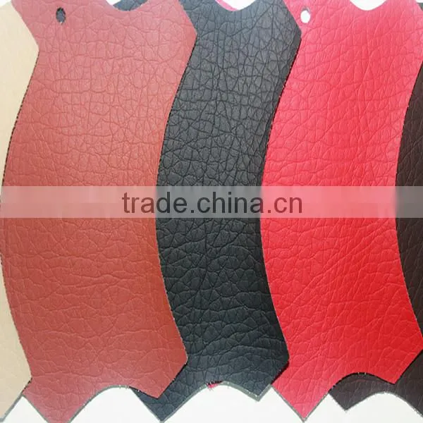 sofa leather big litchi grain PVC leather material