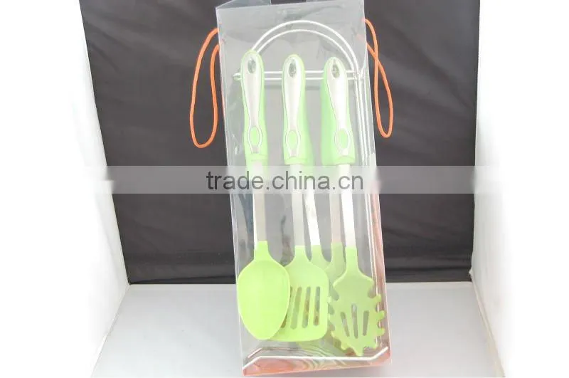 high-class nylon cookware set with 7pieces and one stand,bright international cookware set