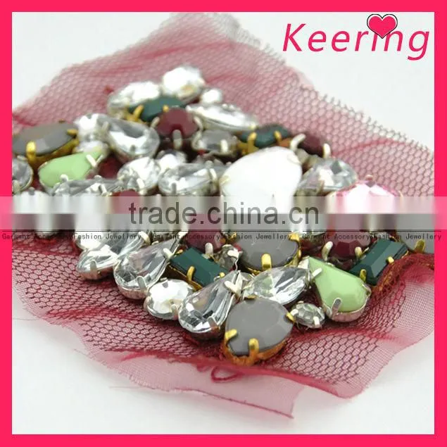 2014 white flower patch for garment WPH-1690