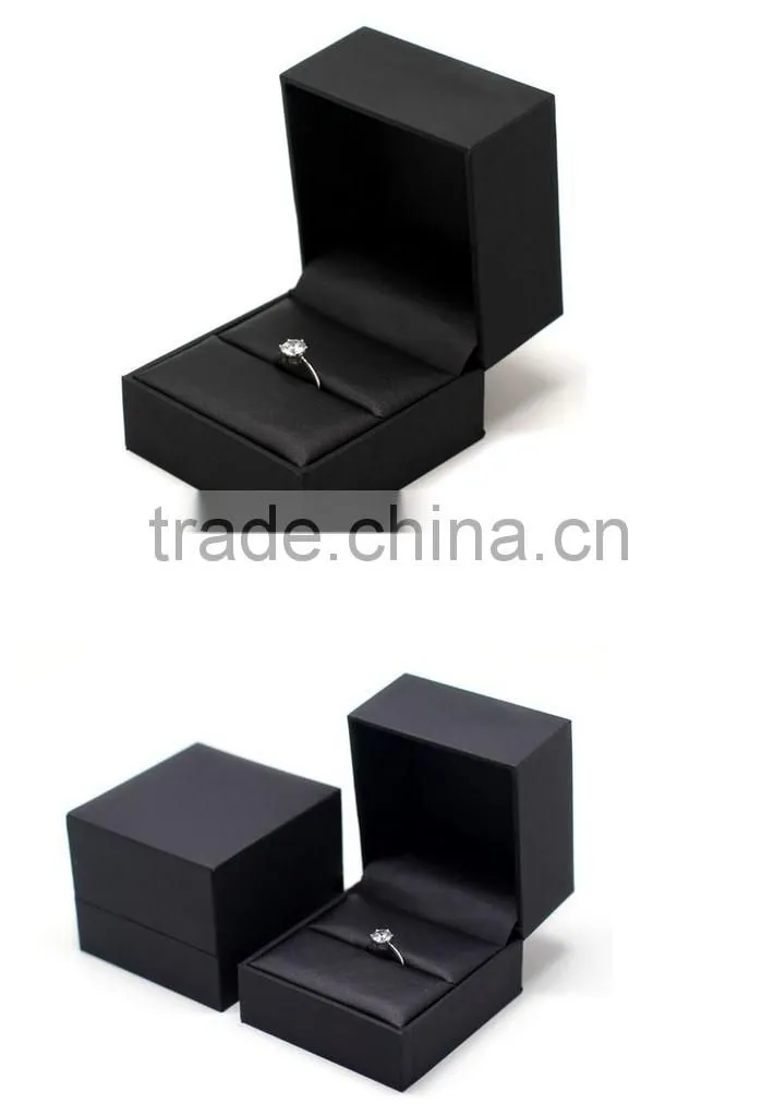 Antique Style Black Paper Ring Box