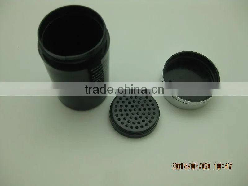 Black plastic powder bottle in shanghai