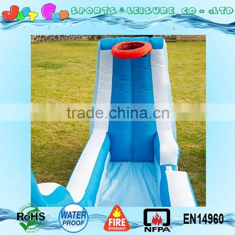 2 lines commercial grade inflatable water slide for kids and adults for sale