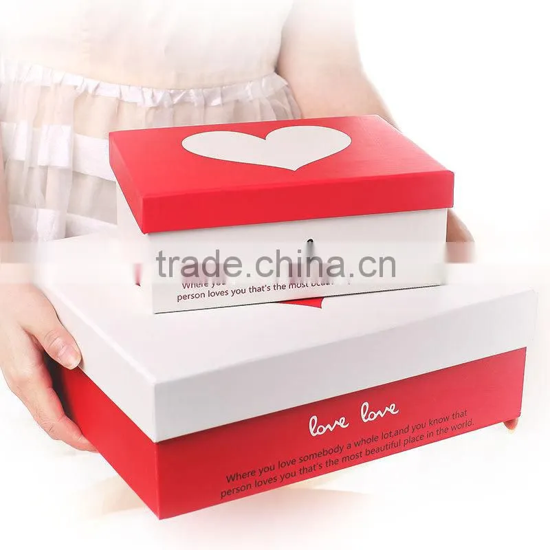 Valentine's day gift box paper loving wedding gift boxes gift packaging box
