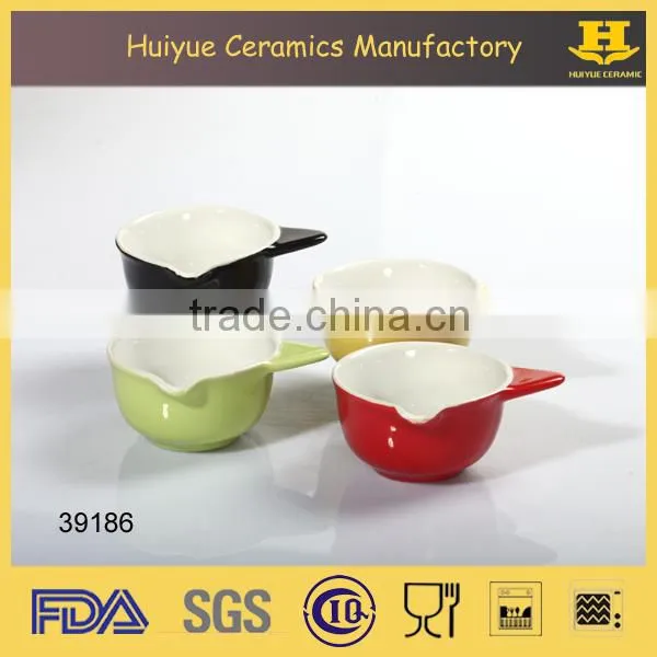 ceramic colorful mini sauce pan
