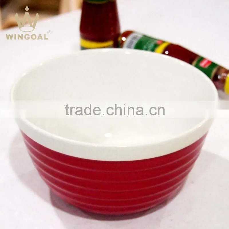 high grade solid color food safe porcelain bowl