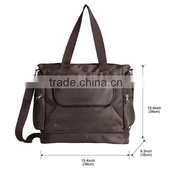 Durable Waterproof Mummy Tote Diaper Bag with food Compartment