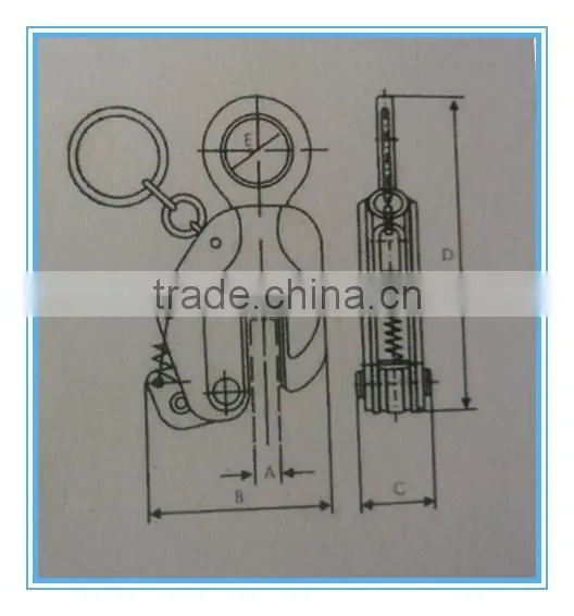 Steel Plate Lifting Clamp/Vertical Lifting Clamp/Lifting Clamp