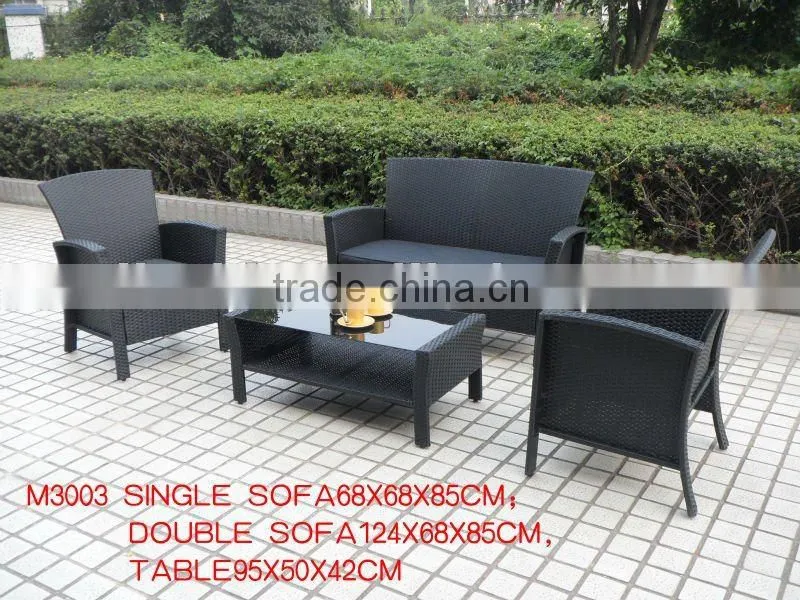 rattan garden set aluminium