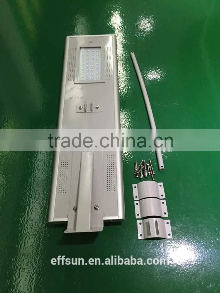 Aluminum die casting IP65 Outdoor Solar Street Light, all in one street lighting
