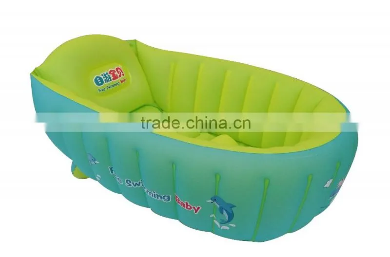 Free Swimming Baby Neck Float Inflatable Baby Bathtub Swim Trainer