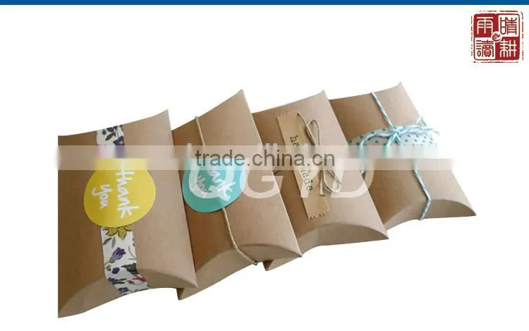 manufacturer fashion design custom kraft pillow box