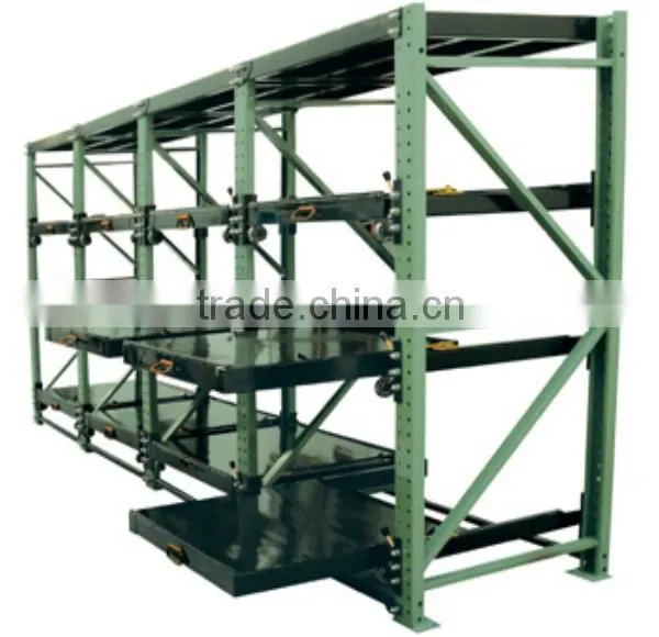Warehouse steel drawer plate storge rack