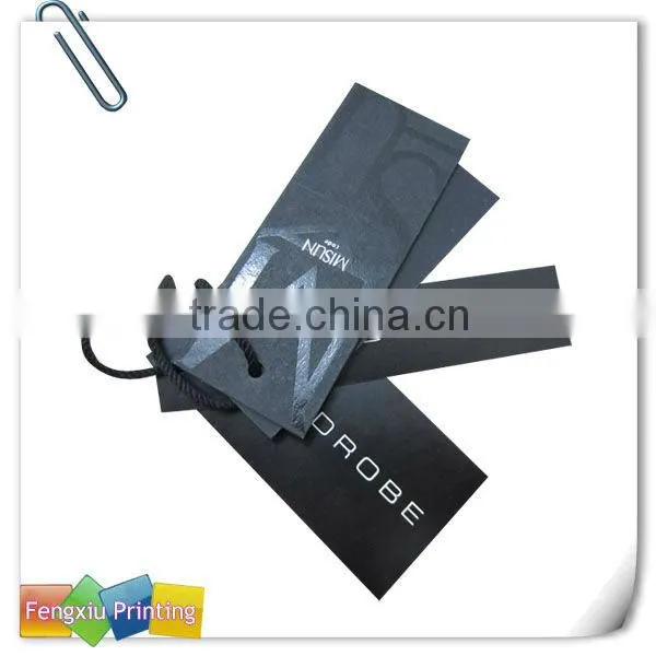 2016 Embossing Paper Hangtag for Bag