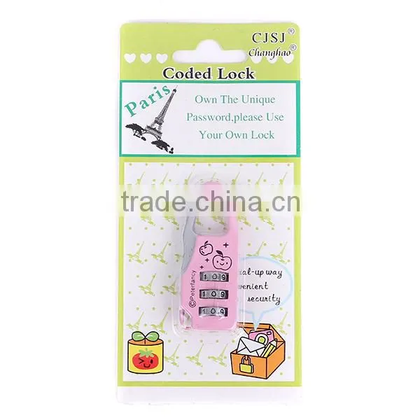 2015 New design style personalized diary with lock /child safety lock /children gift lock