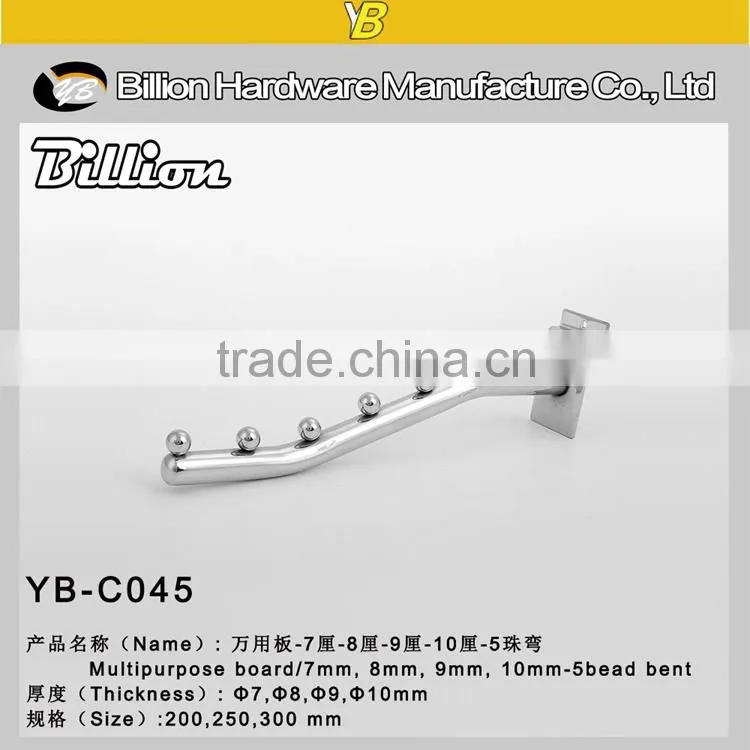 Supermarket hooks metal disply slatwall hook hold slatwall scanner hooks
