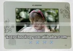7 Inch Wireless Color Video Door Phone for 4 indoor monitors KO-VD100