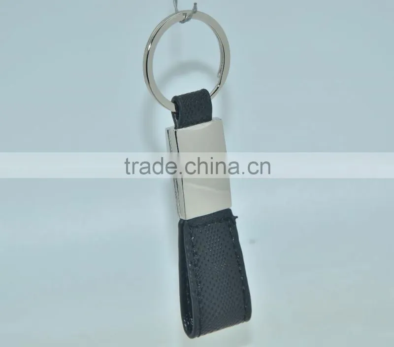 Promotion High quality leather keychain/keyring
