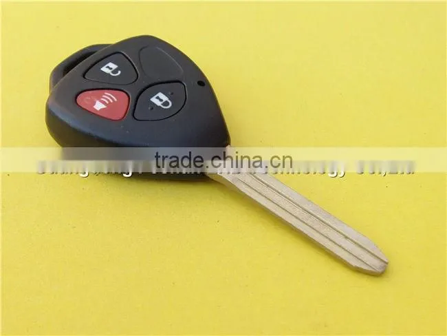 Uncut TOY43 blade 3 buttons remote key fob for Toyota Camry car key
