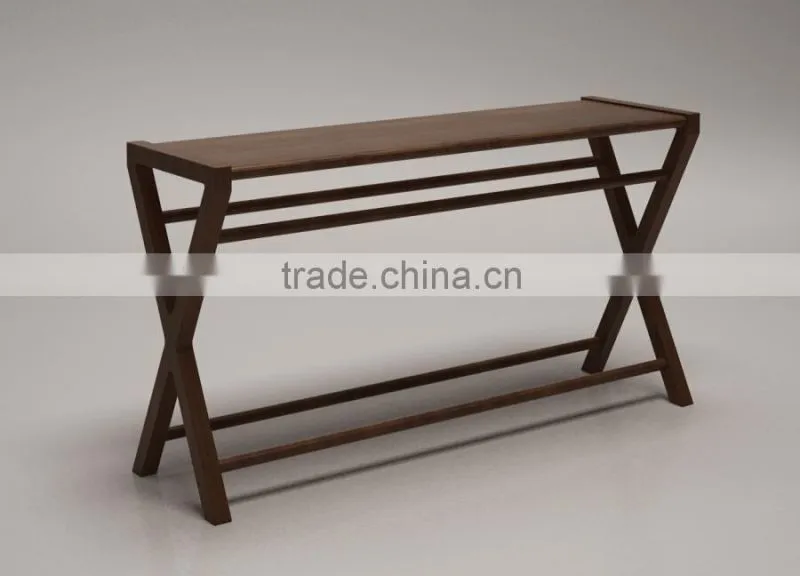 European modern solid wood coffee table (T-86C+B+D)