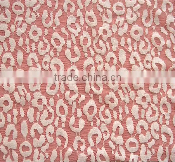 Bright nylon 140D lace fabric for clothing 2039