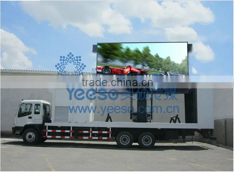 P10 outdoor mobile scrolling advertising LED display truck