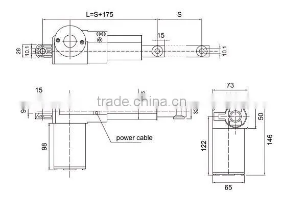 high load wireless remote control linear actuator