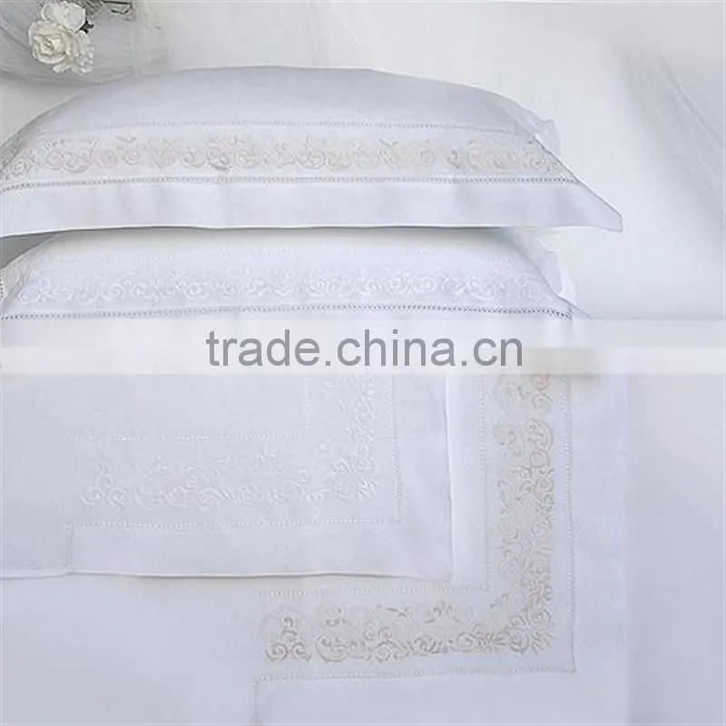 300 Thread count cotton hand embroidery bed sheet