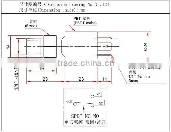 air condition water oil pressure sensor